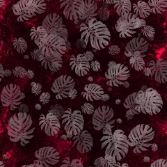 floral herbal abstract seamless background pattern colorful fabric design print wrapping paper digital illustration texture wallpaper