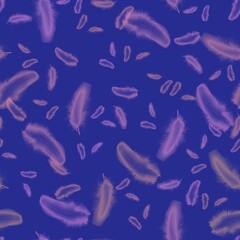 seamless pattern with feathers