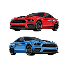 Obraz na płótnie Canvas sports car vector car vector car logo