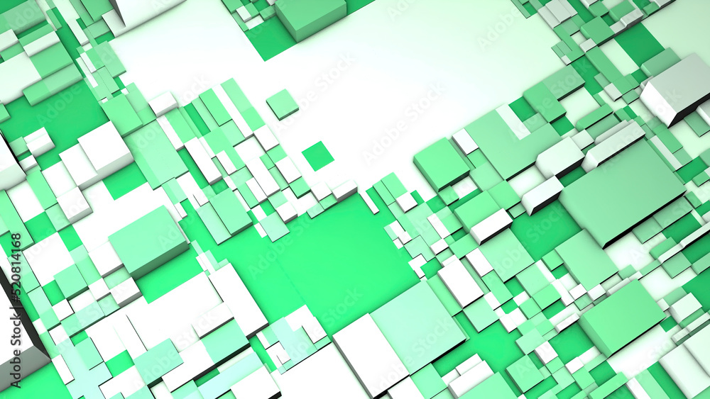 Poster background with many different squares. motion. 3d surface with lots of squares and cubes. backgroun