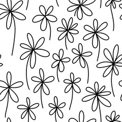 floral herbal leaves abstract seamless background pattern colorful fabric design print wrapping paper digital illustration texture wallpaper