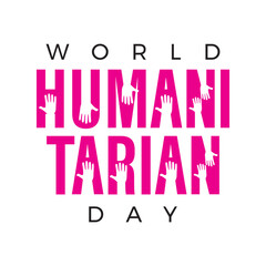 Design for celebrating world humanitarian day