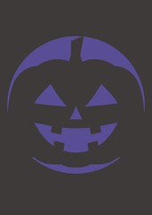 ハロウィーン, 不気味なかぼちゃランタン、円は月