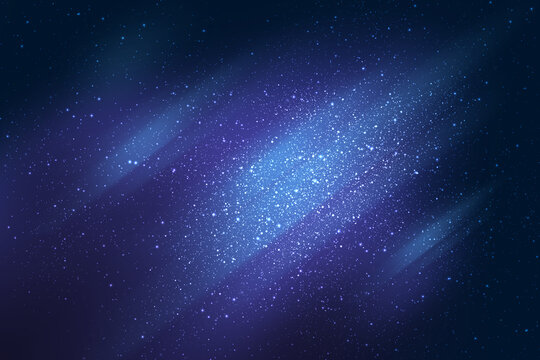 Space background. Astrological dark blue background with stars