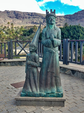 Fantasy statue in Santa Lucia de Tirajana village, Gran Canaria, Canary Islands, Spain