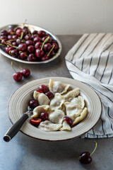 dumplings with cherries