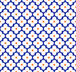 Colorful pattern illustration background in modern and retro style.