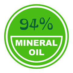 94% percentage mineral oil 