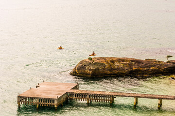 A rock at the sea, Angra dos Reis town, State of Rio de Janeiro, Brazil. Taken with Nikon D7100...