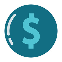 dollar coin icon