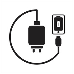 charging icon vector design template