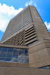 modern office building with sky