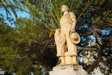monumento a los pescadores, , Port d'Alcúdia, Mallorca, balearic islands, Spain