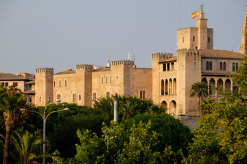Fototapeta na wymiar Palacio de L´Almudaina (s.XIII-XIV), Palma, Mallorca, balearic islands, Spain