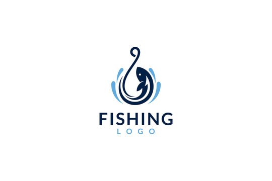T Fishing Hook Letter Logo Template Stock Vector (Royalty Free) 2233402467