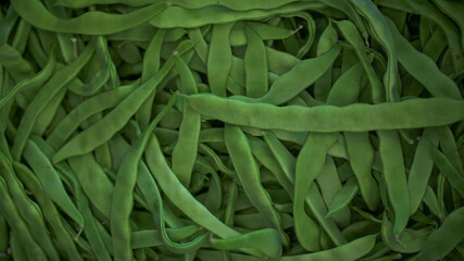 mercado venda feijão verde