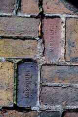 Old bricks stamped missouri