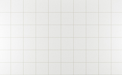 White glossy tiles bathroom or kitchen background with podium - 520838720