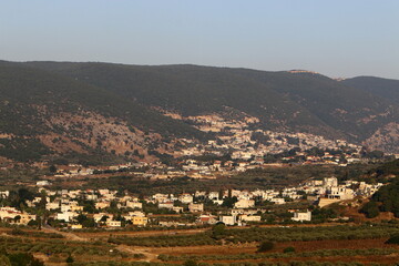 Obraz premium Natural landscape in northern Israel.