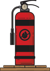 fire extinguisher vector illustration