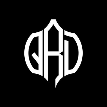 QRD letter logo. QRD best black background vector image. QRD Monogram logo design for entrepreneur and business.

