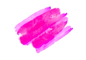 Colorful Watercolor art hand brush strokes paint isolated on white background. Abstract Watercolor background concept