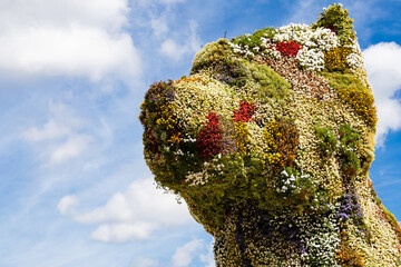 Escultura floral (Puppy, Bilbao)