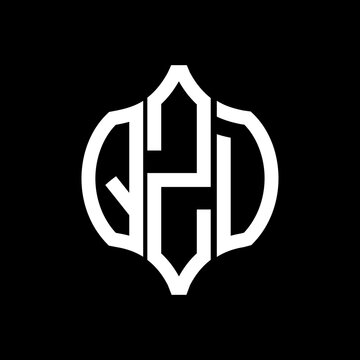 QZD letter logo. QZD best black background vector image. QZD Monogram logo design for entrepreneur and business.

