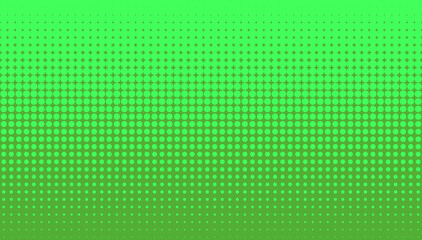 comic pattern background. halftone background. green gradient dotted retro backdrop. panels with dots, points, circles. design element for web banners, posters, cards, wallpaper, sites.