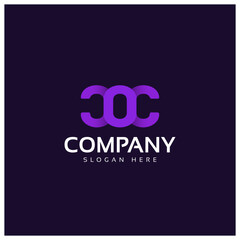 Letter C logo design template. Logo O design template. Corporate company logo design. Vector logo design template.