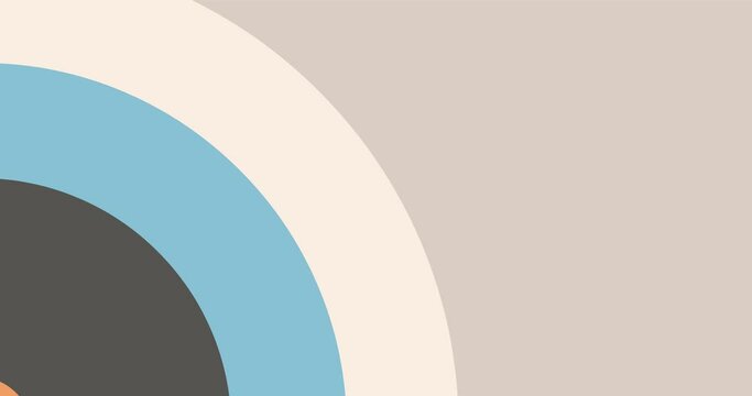 ring circle background animation in bottom corner