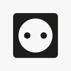 Electric socket line icon. Electricity, power supply, wiring, wire, charge device, recharge, energy, electrical voltage. Technology concept. Vector line icon for Business and Advertising