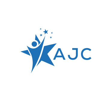 AJC Letter logo  white background .AJC Business finance logo design vector image  in illustrator .AJC  letter logo design for entrepreneur and business.
