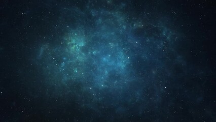 Night sky traveling trough universe filled with stars, nebulae and galaxies - HD Video 1080p