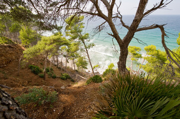 Kuestenabschnitt am Cap de Pere