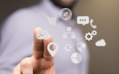 conference Digital Network and data concept 3d