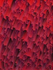 Obraz premium pattern and design from red foam ball with a black mesh bag