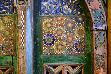 Ancient door. Dagestan. Russia