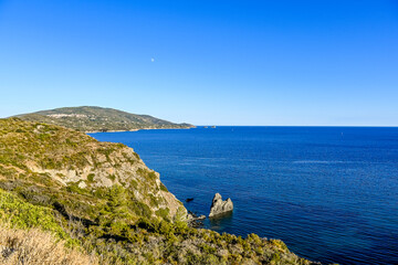 Capoliveri, Norsi, Elba, Bucht, Golfo Stella, Capo Norsi, Felsen, Strand, Küste, Küstenstrasse,...
