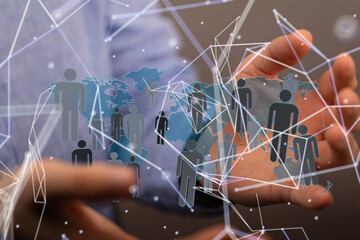 Structure of world economy, communication network global