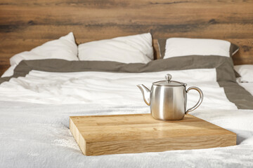 Bedroom interior background and free space for your decoration. 