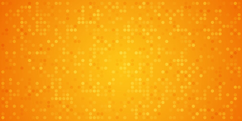 Abstract orange gradient background with dots