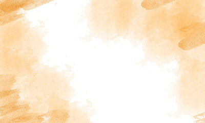 white background with orange brush