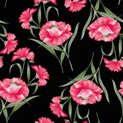 Fototapeten seamless floral pattern © Vinayaka7