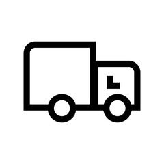 Simple track icon. Delivery of cargo. Vector.