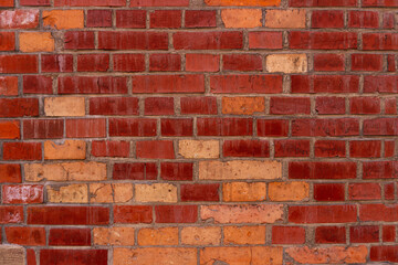 red, brown brick wall structure 