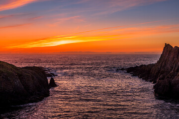 Sunset and Sunrise images around Ballintoy, Causeway Coast and Glens, International Appalachian...