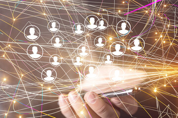 conference Digital Network and data concept 3d
