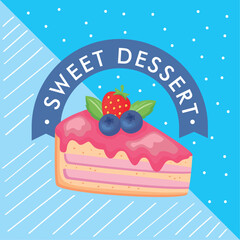 sweet dessert lettering