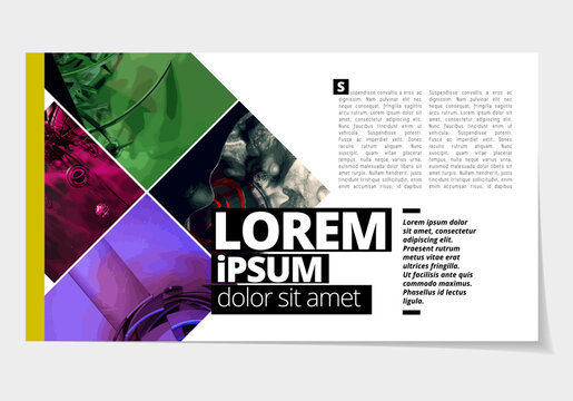 Business layout for presentation, vector illustartion